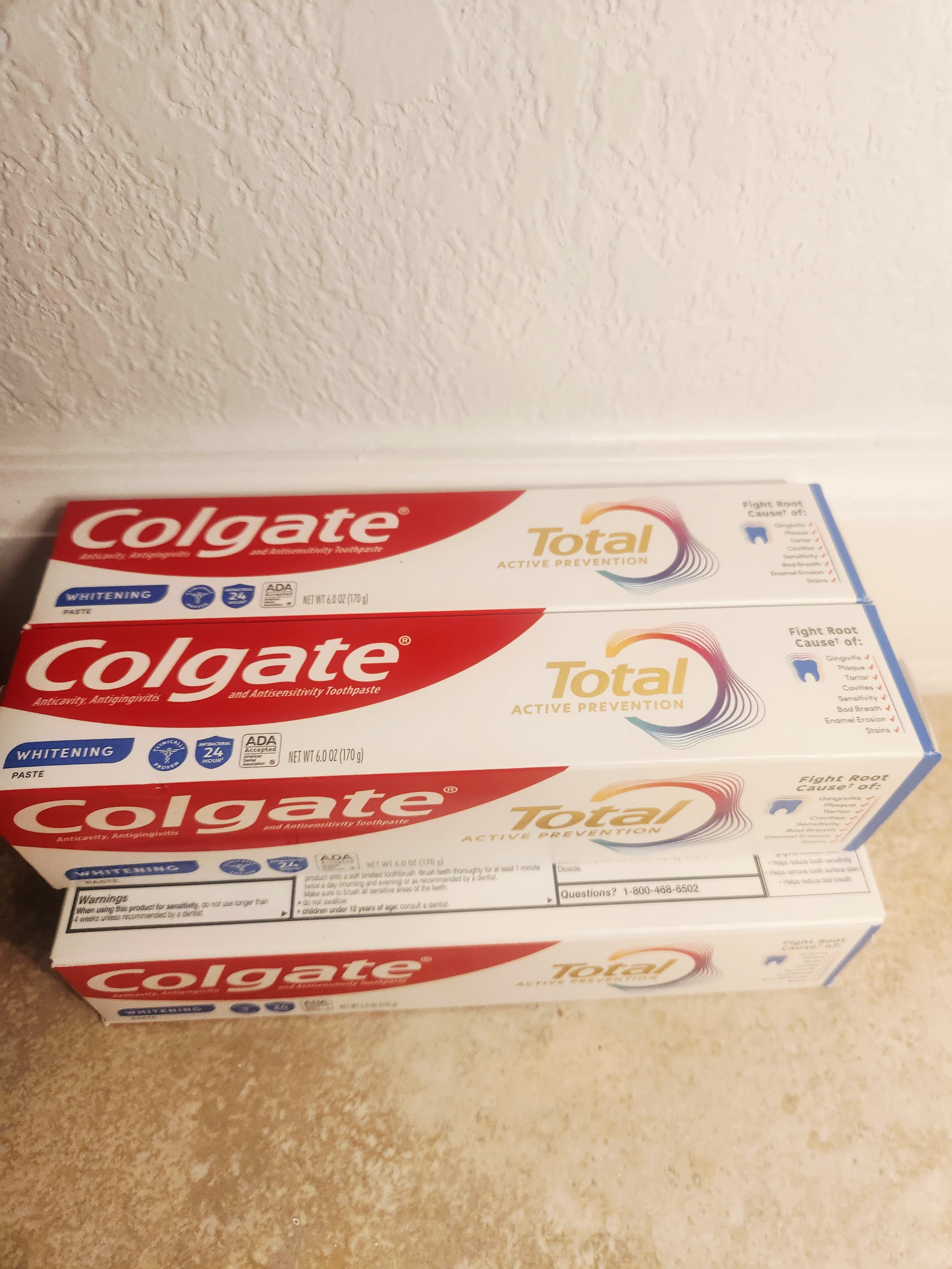 Free Pack of 4 Colgate Toothpaste (New & Sealed) - Pick Up Today
